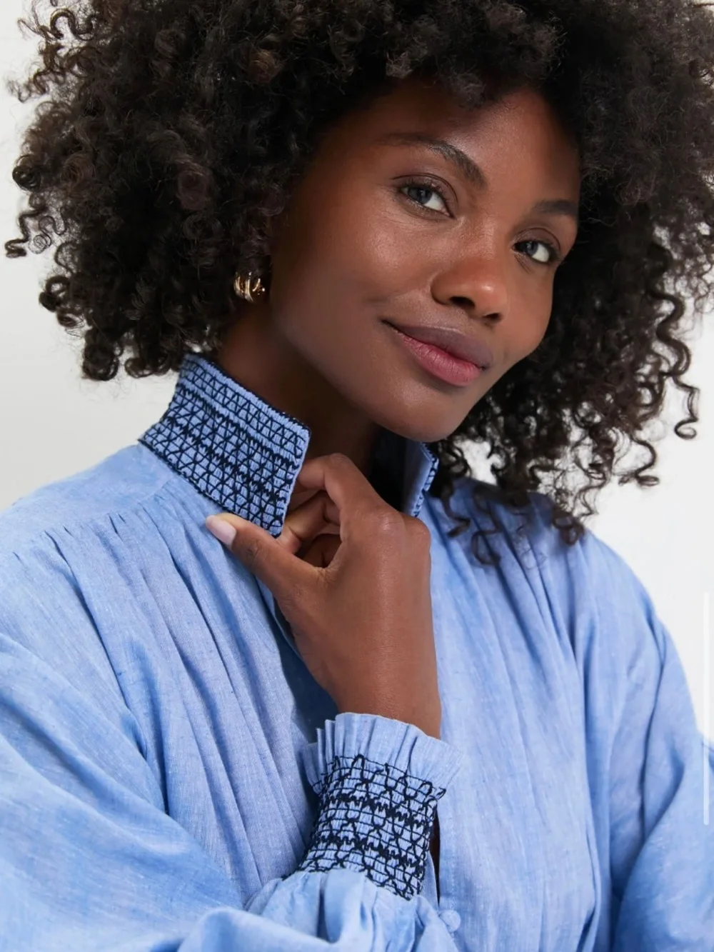 Tuckernuck Chambray Embroidered Aubury Dress